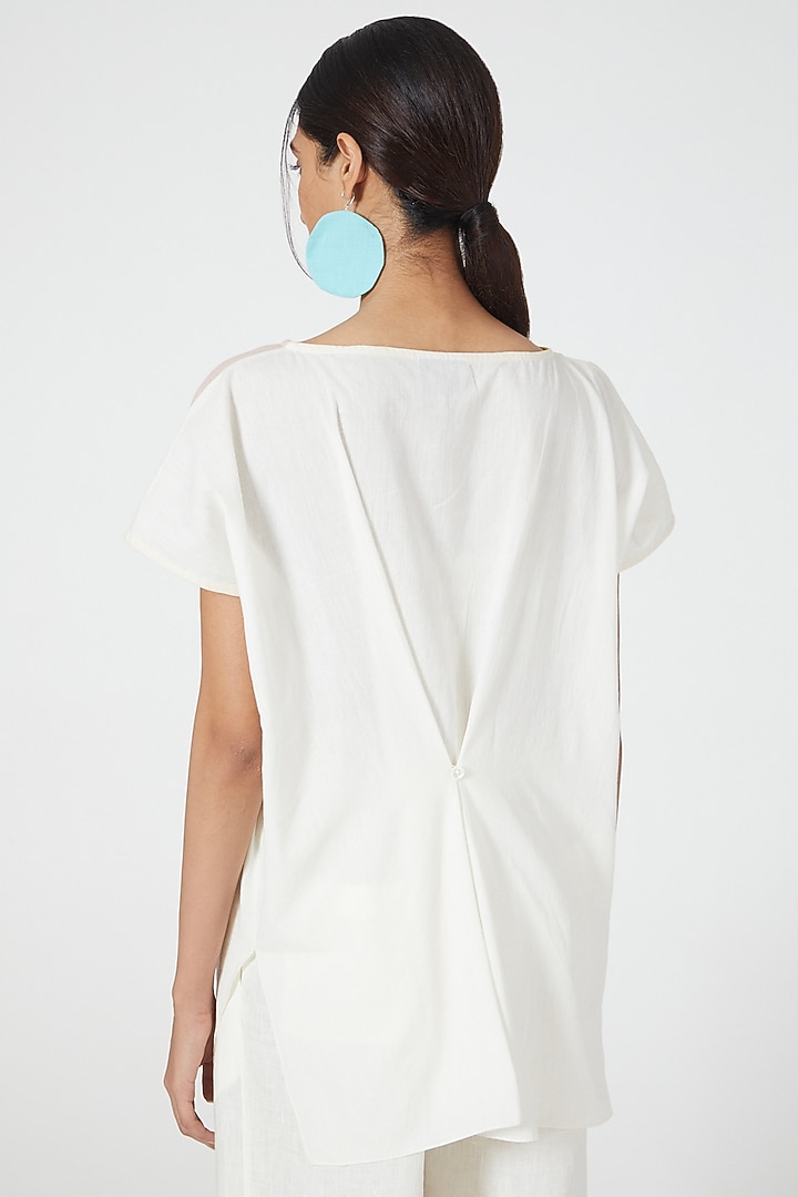 Multi-Colored Cotton Color-Block Co-Ord Set by Wendell Rodricks at Pernia's Pop Up Shop