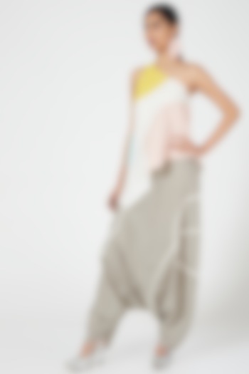 Multi-Colored Cotton Dhoti Set by Wendell Rodricks at Pernia's Pop Up Shop