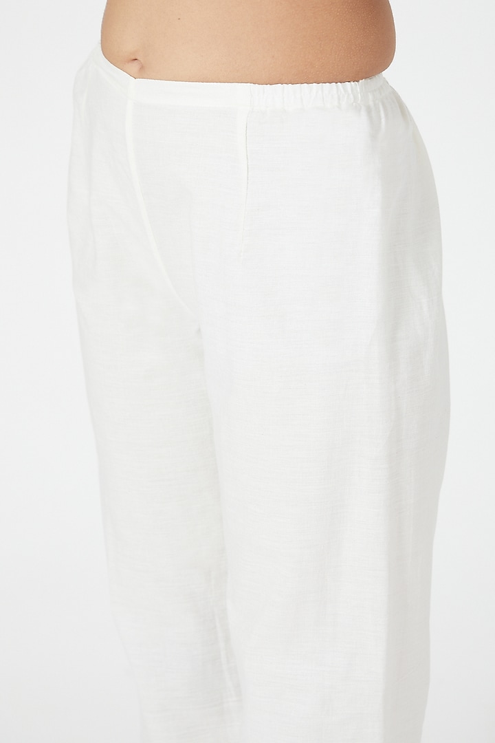 White Linen Tunic Set by Wendell Rodricks at Pernia's Pop Up Shop