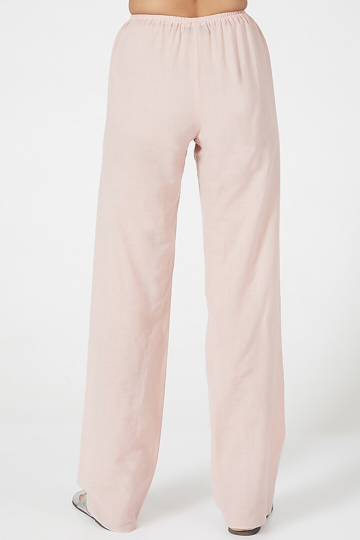 Pink Linen Tunic Set by Wendell Rodricks at Pernia's Pop Up Shop