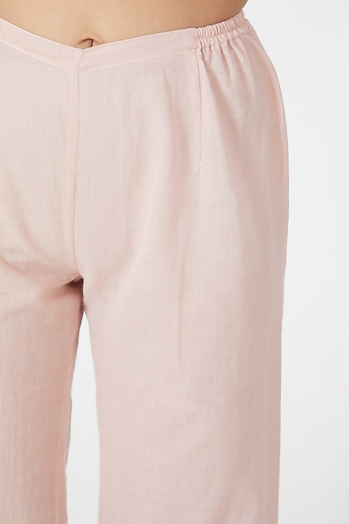 Pink Linen Tunic Set by Wendell Rodricks at Pernia's Pop Up Shop