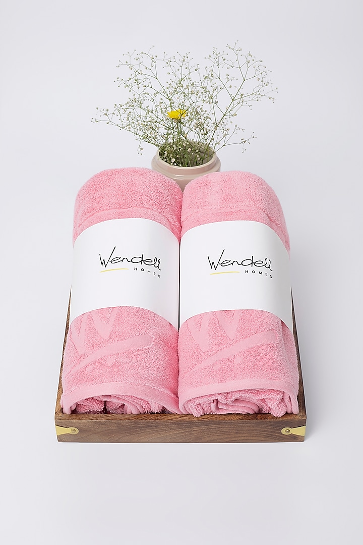 Ultra Soft Pink Towel Set (2 Bath Towels)