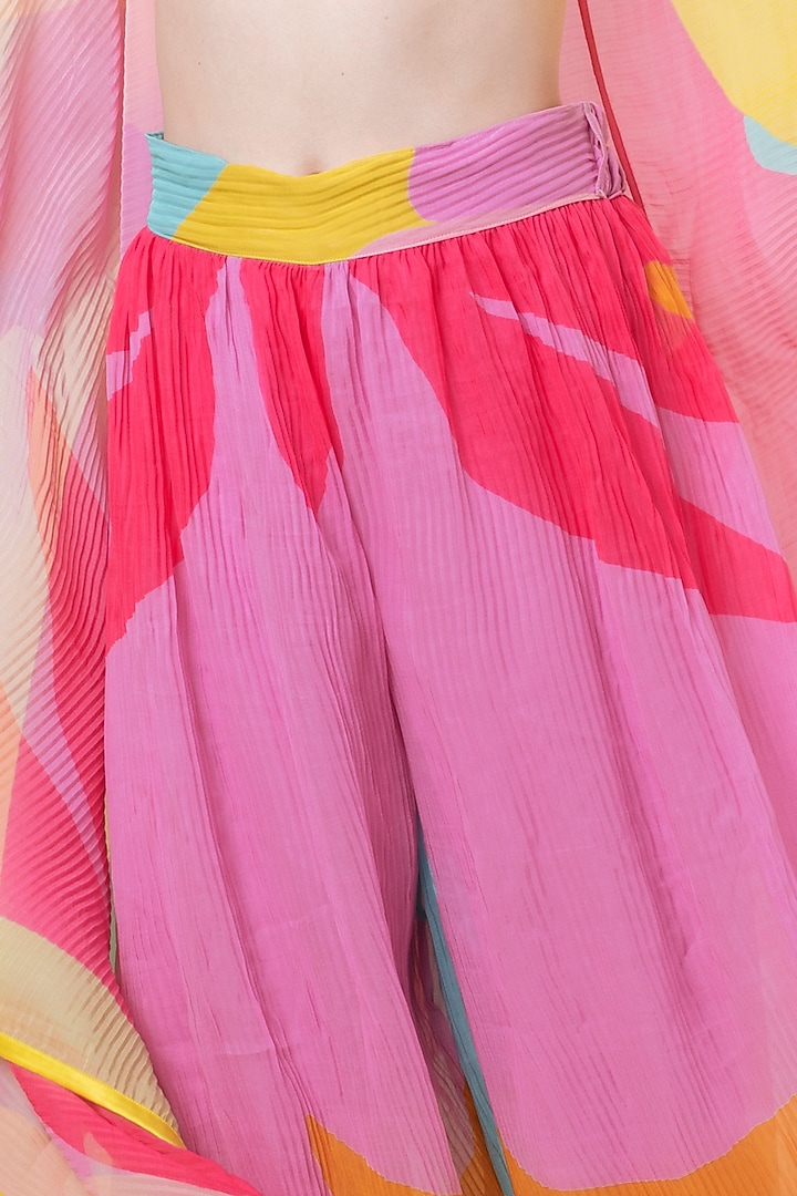 Lavender Abstract Leaf Pants by Wendell Rodricks at Pernia's Pop Up Shop