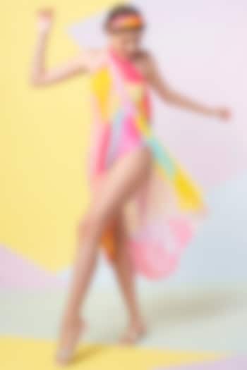 Lavender Abstract Leaf Sarong by Wendell Rodricks at Pernia's Pop Up Shop