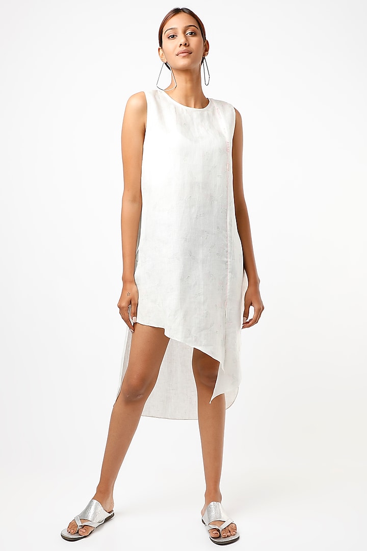 Ivory Calla Lilie Dress by Wendell Rodricks