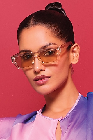 Yellow UV Protected Sunglasses by Wendell Rodricks x MacV