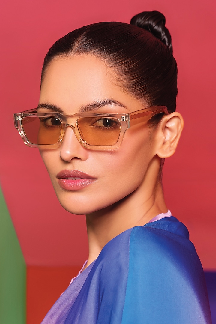 Yellow UV Protected Sunglasses by Wendell Rodricks x MacV at Pernia's Pop Up Shop