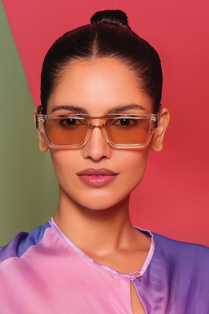 Yellow UV Protected Sunglasses by Wendell Rodricks x MacV at Pernia's Pop Up Shop