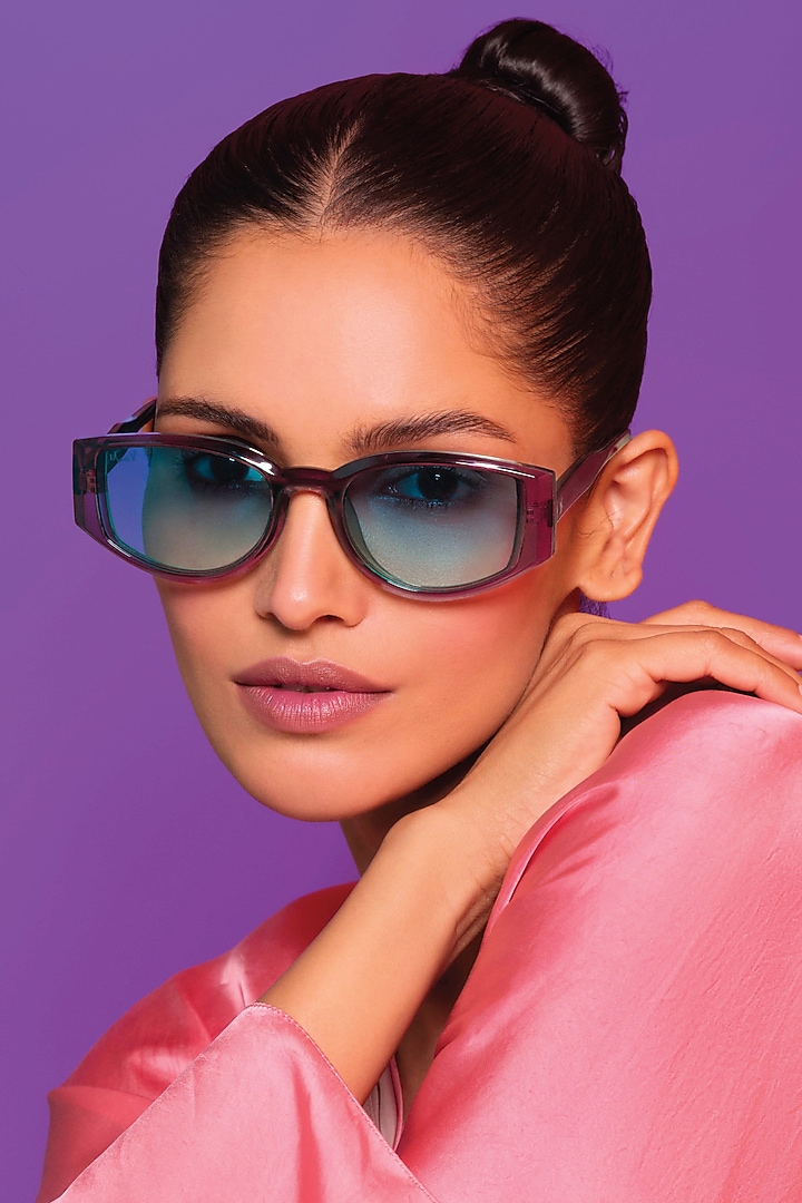 Purple & Blue Gradient UV Protected Sunglasses by Wendell Rodricks x MacV at Pernia's Pop Up Shop