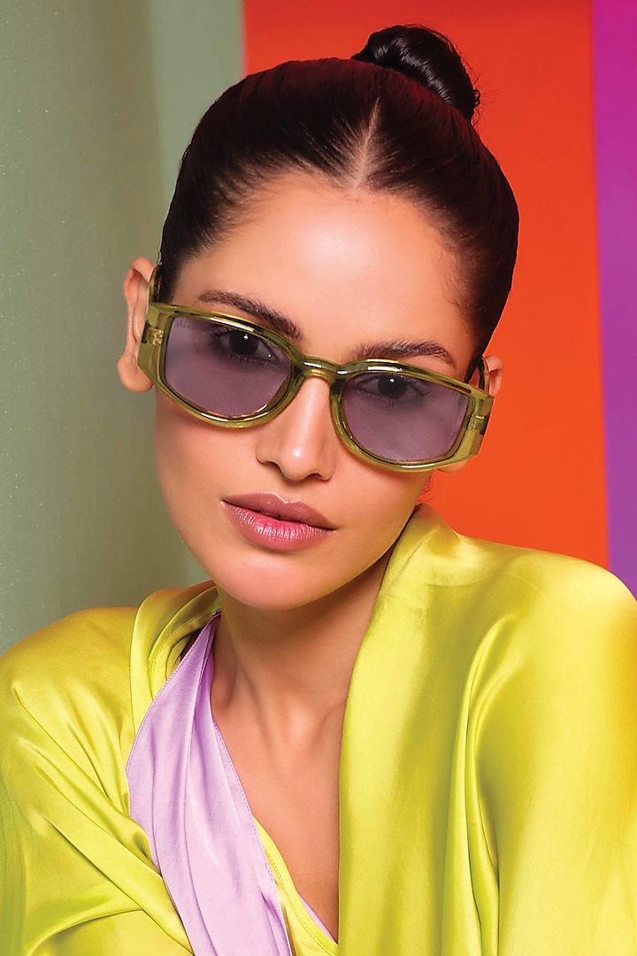 Orange & Purple UV Protected Sunglasses by Wendell Rodricks x MacV