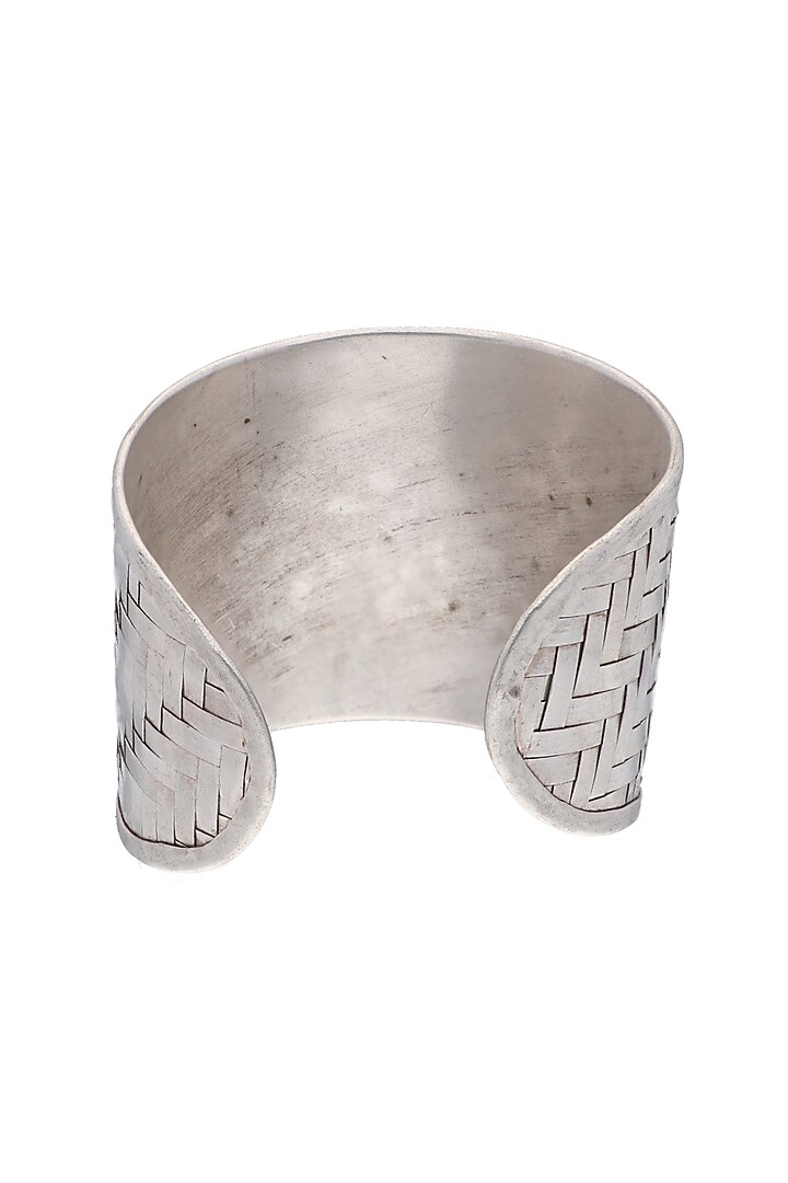 Two-Tone Finish Pink Semi-Precious Stone Cuff by Curio Cottage at Pernia's Pop Up Shop