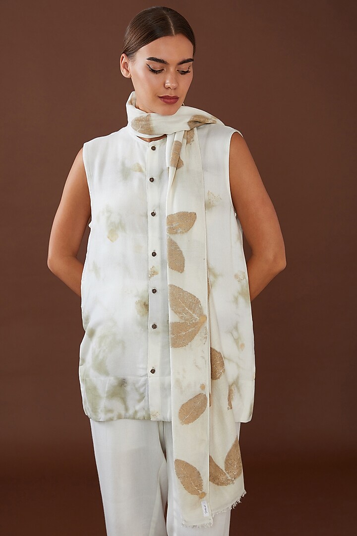Multi-Colored Lotus Stem Fiber Scarf by Whakato at Pernia's Pop Up Shop