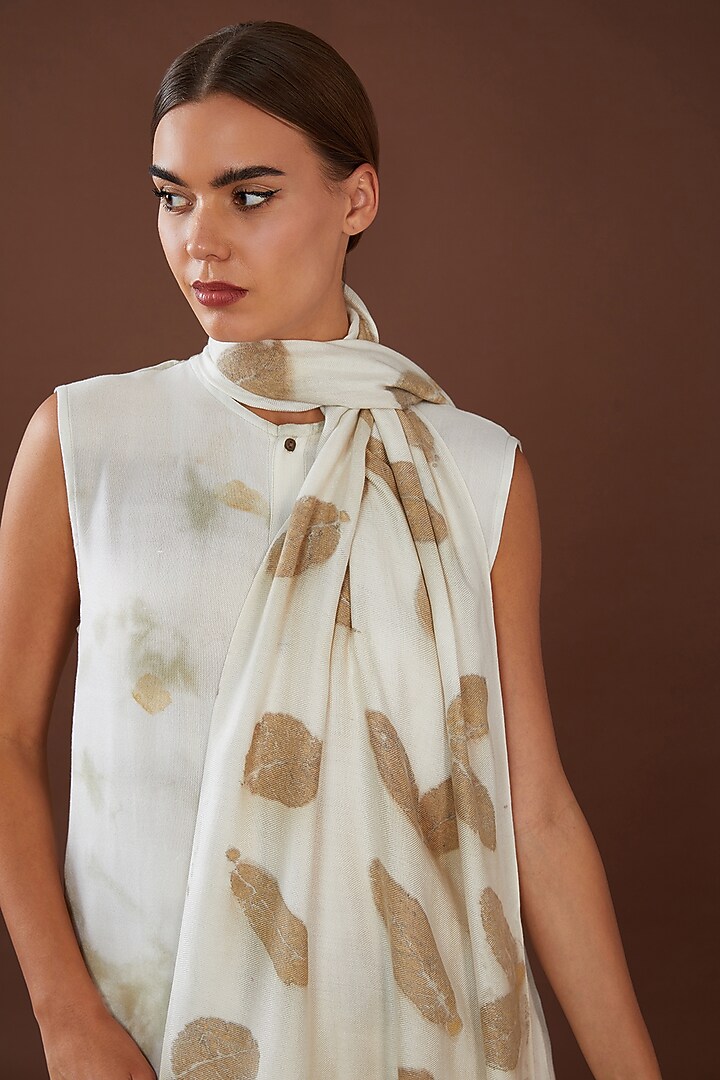 Multi-Colored Lotus Stem Fiber Scarf by Whakato at Pernia's Pop Up Shop