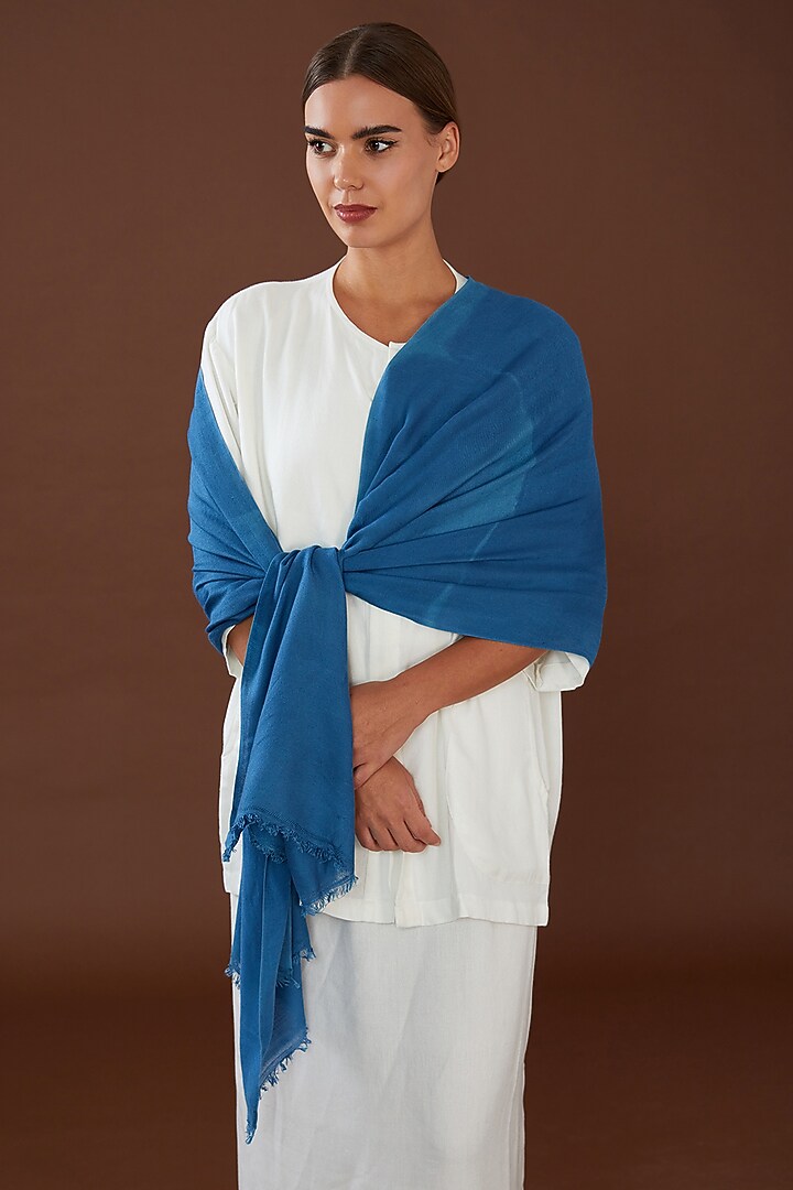 Blue Lotus Stem Fiber Scarf by Whakato at Pernia's Pop Up Shop