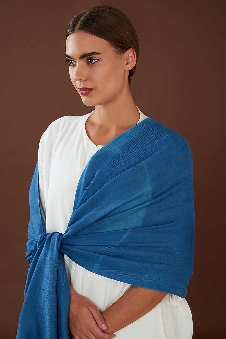 Blue Lotus Stem Fiber Scarf by Whakato at Pernia's Pop Up Shop