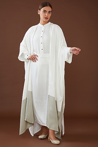White Lotus Stem Fiber Woven Overlay by Whakato