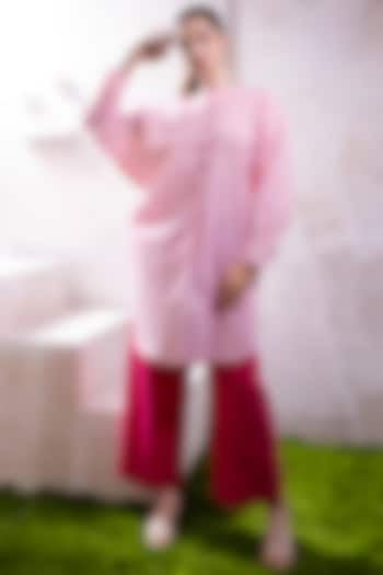 Magenta Pink Organic Cotton Poplin Co-Ord Set by The White Tree Studio at Pernia's Pop Up Shop