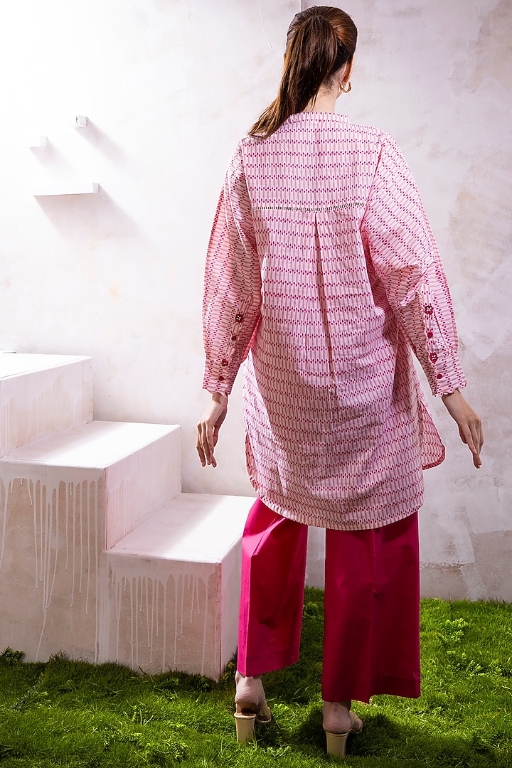 Magenta Pink Organic Cotton Poplin Co-Ord Set by The White Tree Studio at Pernia's Pop Up Shop