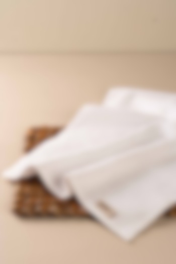 White Medium Bath Towels by By ADAB at Pernia's Pop Up Shop