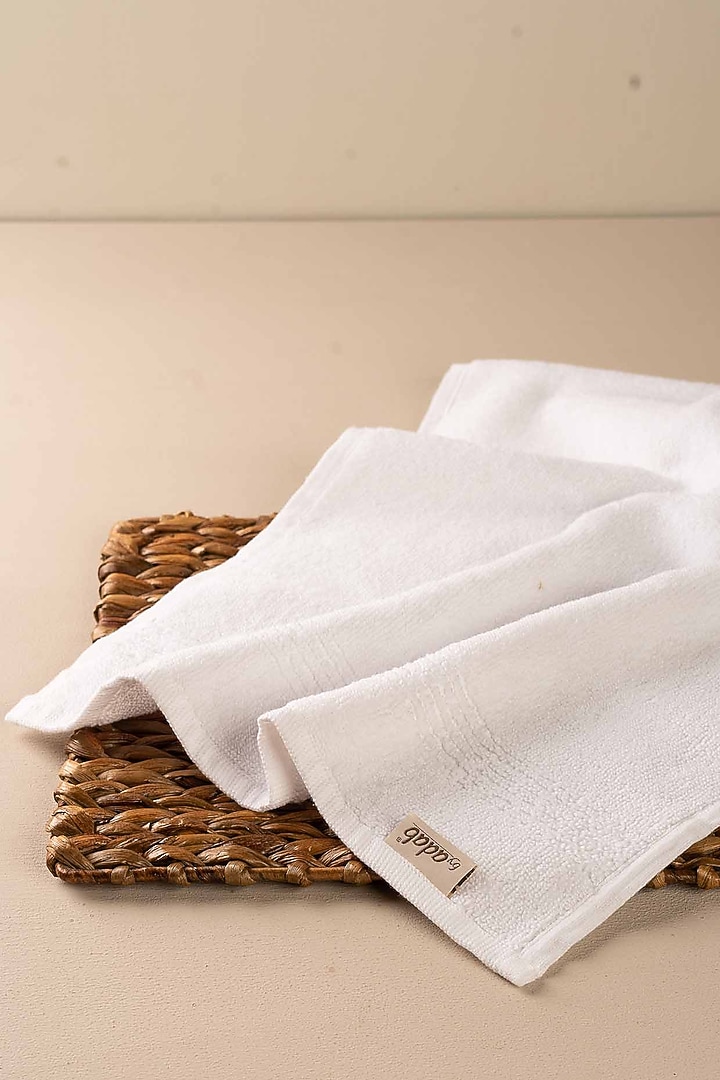 White Medium Bath Towels by By ADAB at Pernia's Pop Up Shop