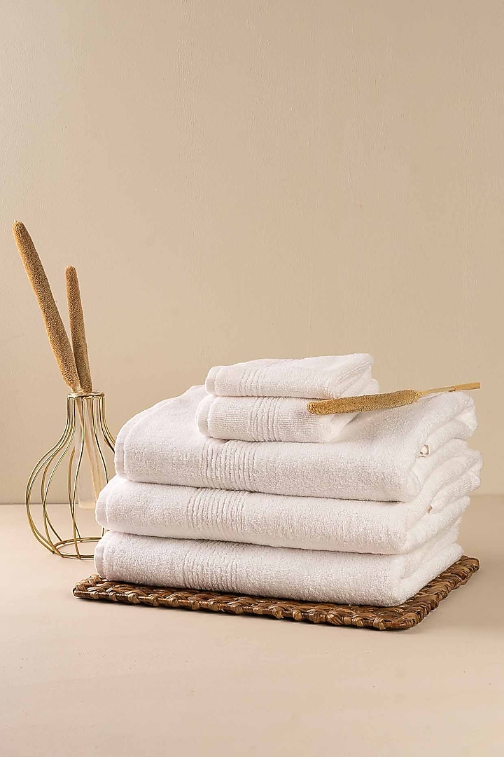 White Towels (Set of 8) by By ADAB at Pernia's Pop Up Shop