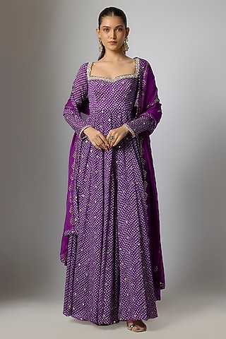 purple churidar dress Buy Tyrian Purple Churidar Suit With Resham Work Online - LSTV03296