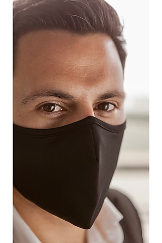 Black Self Sterilizing Masks (Set of 5) by Wiseprotec
