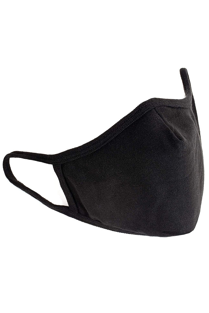 Black Vitamin E Infused Self Sterilizing Masks (Set of 10) by Wiseprotec at Pernia's Pop Up Shop