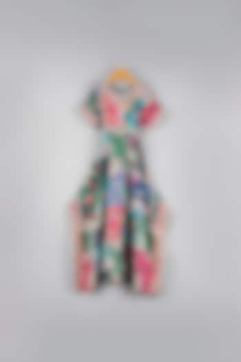 Multi-Coloured Printed Jumpsuit For Girls by WILD FLOWER