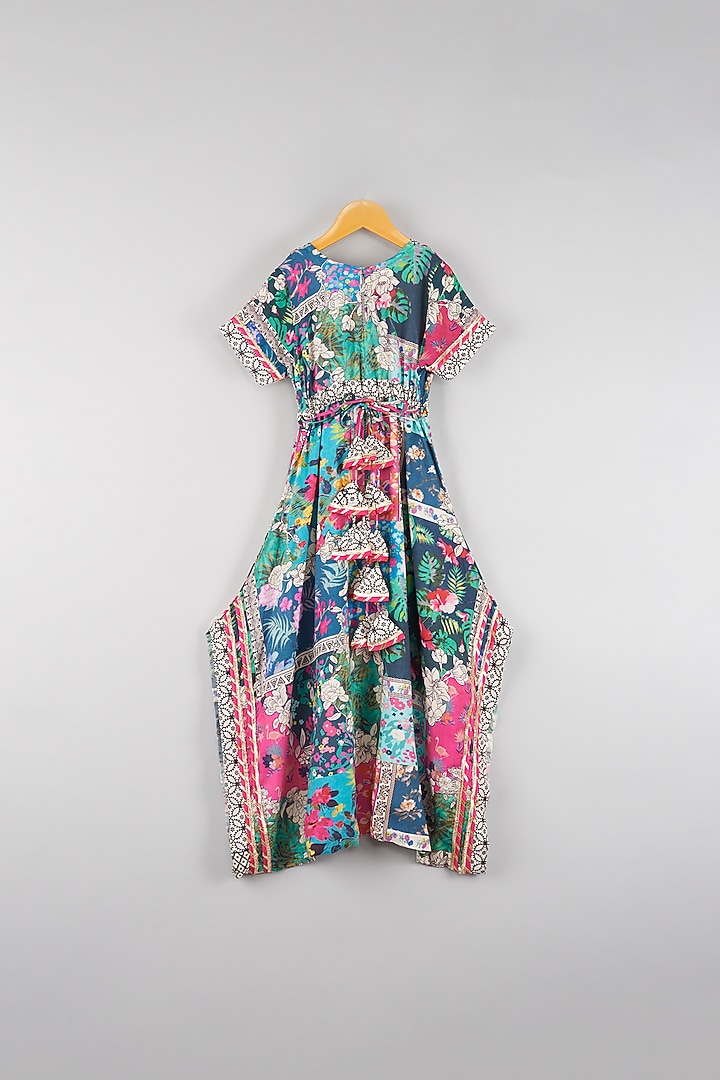 Multi-Coloured Printed Jumpsuit For Girls by WILD FLOWER at Pernia's Pop Up Shop