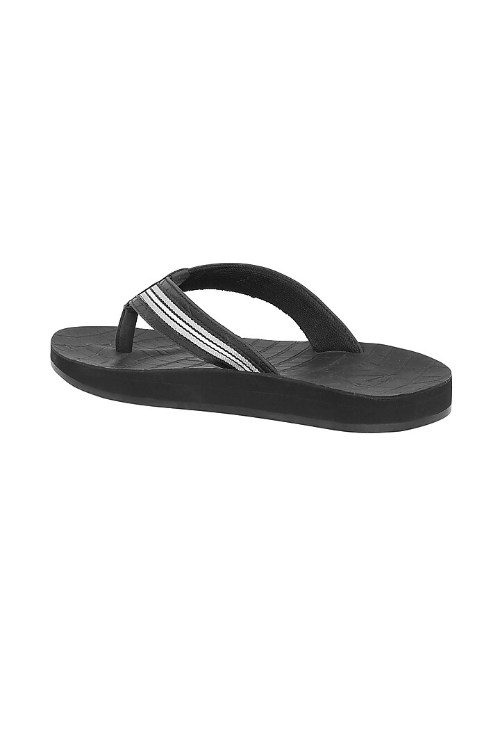 Buy WILDPAIR Black Leather Flip Flops at 2024