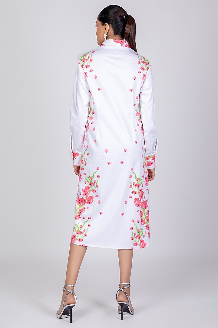 White Cotton Satin Summer Dress by World Of Ra at Pernia's Pop Up Shop