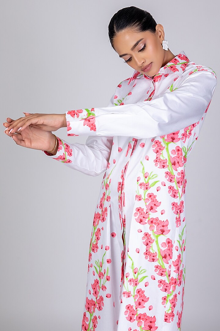 White Cotton Satin Summer Dress by World Of Ra at Pernia's Pop Up Shop