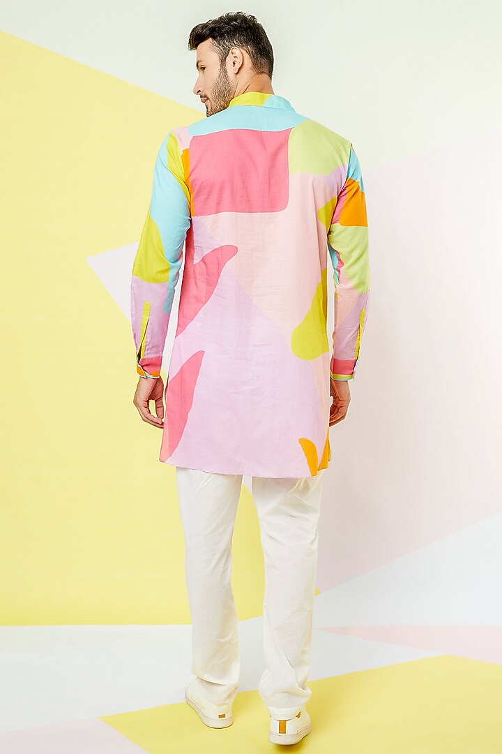 White Cotton Pants by Wendell Rodricks Men at Pernia's Pop Up Shop