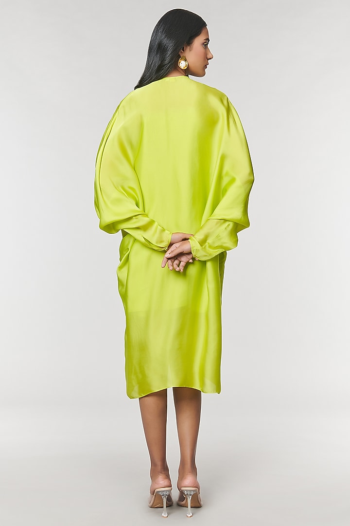 Neon Ring Scalloped Detailed Kaftan Ring Vacation Dress by Amit Aggarwal X Wendell Rodricks at Pernia's Pop Up Shop