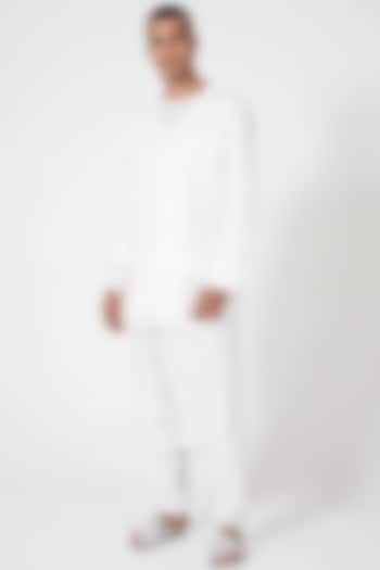 White Linen Shirt by Wendell Rodricks Men