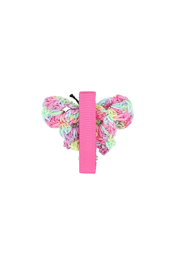 Shaded Pink Crochet Butterfly Alligator Clip For Girls by This and That by Vedika at Pernia's Pop Up Shop