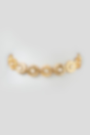 Gold Finish Kundan Polki Choker Necklace by XAGO at Pernia's Pop Up Shop