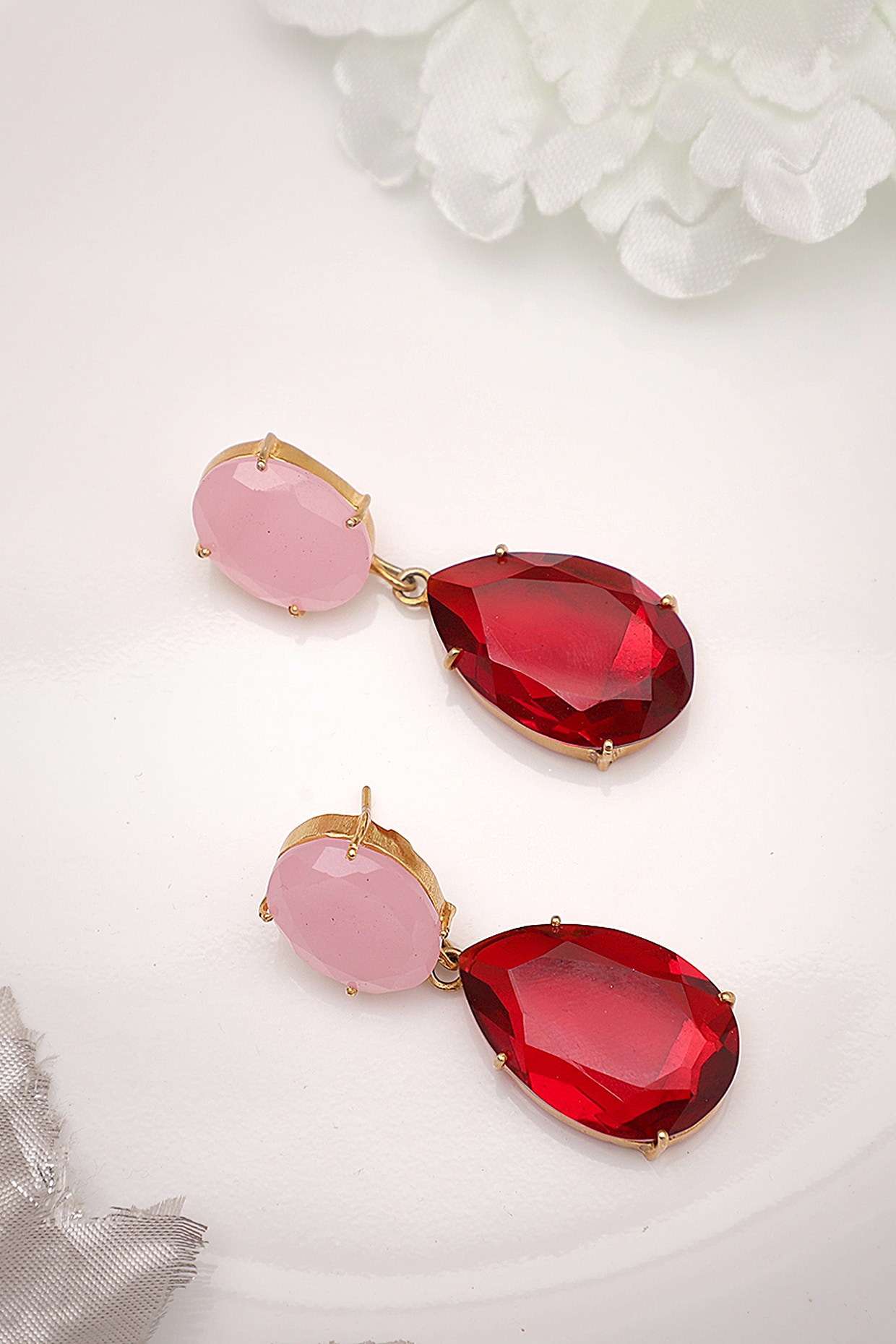 Rose Quartz Teardrop Earrings – NattieCole's