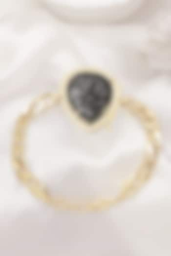 Gold Finish Onyx Bracelet by XAGO at Pernia's Pop Up Shop