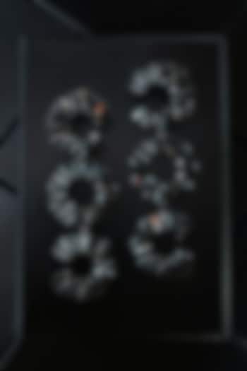 Black Rhodium Finish Dangler Earrings by Xxessories at Pernia's Pop Up Shop