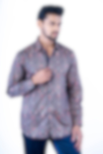 Multi-Colored Polyester Floral Printed Shirt by YAJY By Aditya Jain at Pernia's Pop Up Shop