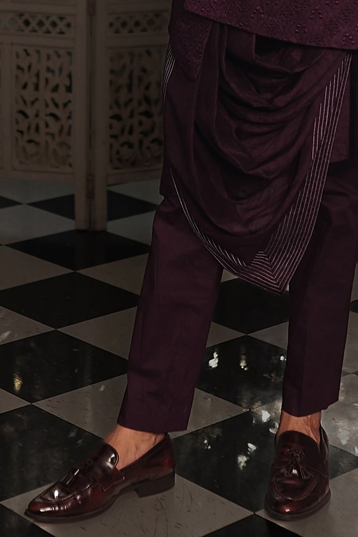 Jamuni Silk Jacket Set by YAJY By Aditya Jain at Pernia's Pop Up Shop