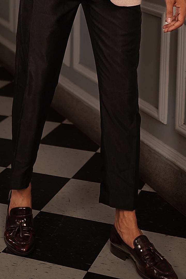 Baby Pink Suiting Tuxedo Set by YAJY By Aditya Jain at Pernia's Pop Up Shop