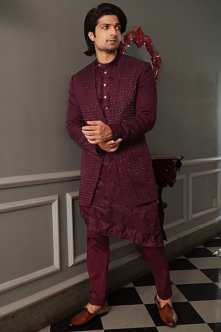 Jamuni Embellished Indo Western Set by YAJY By Aditya Jain at Pernia's Pop Up Shop