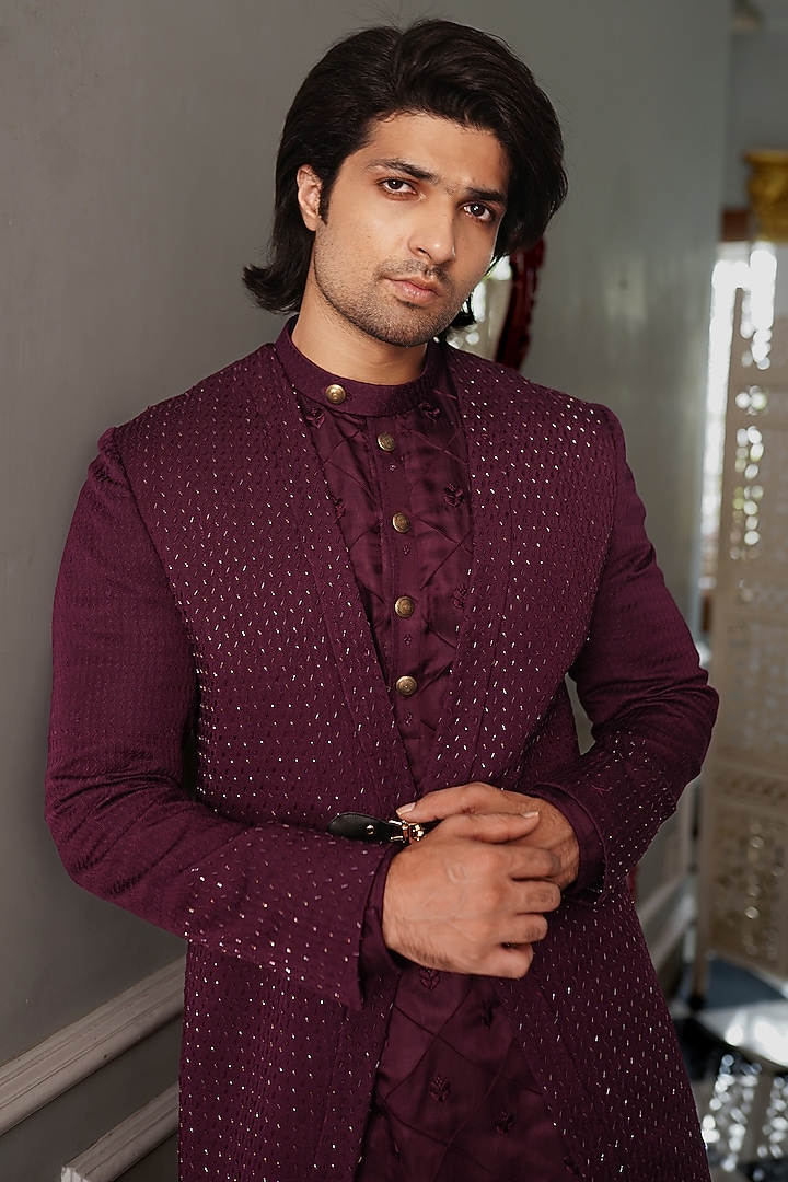 Jamuni Embellished Indo Western Set by YAJY By Aditya Jain at Pernia's Pop Up Shop