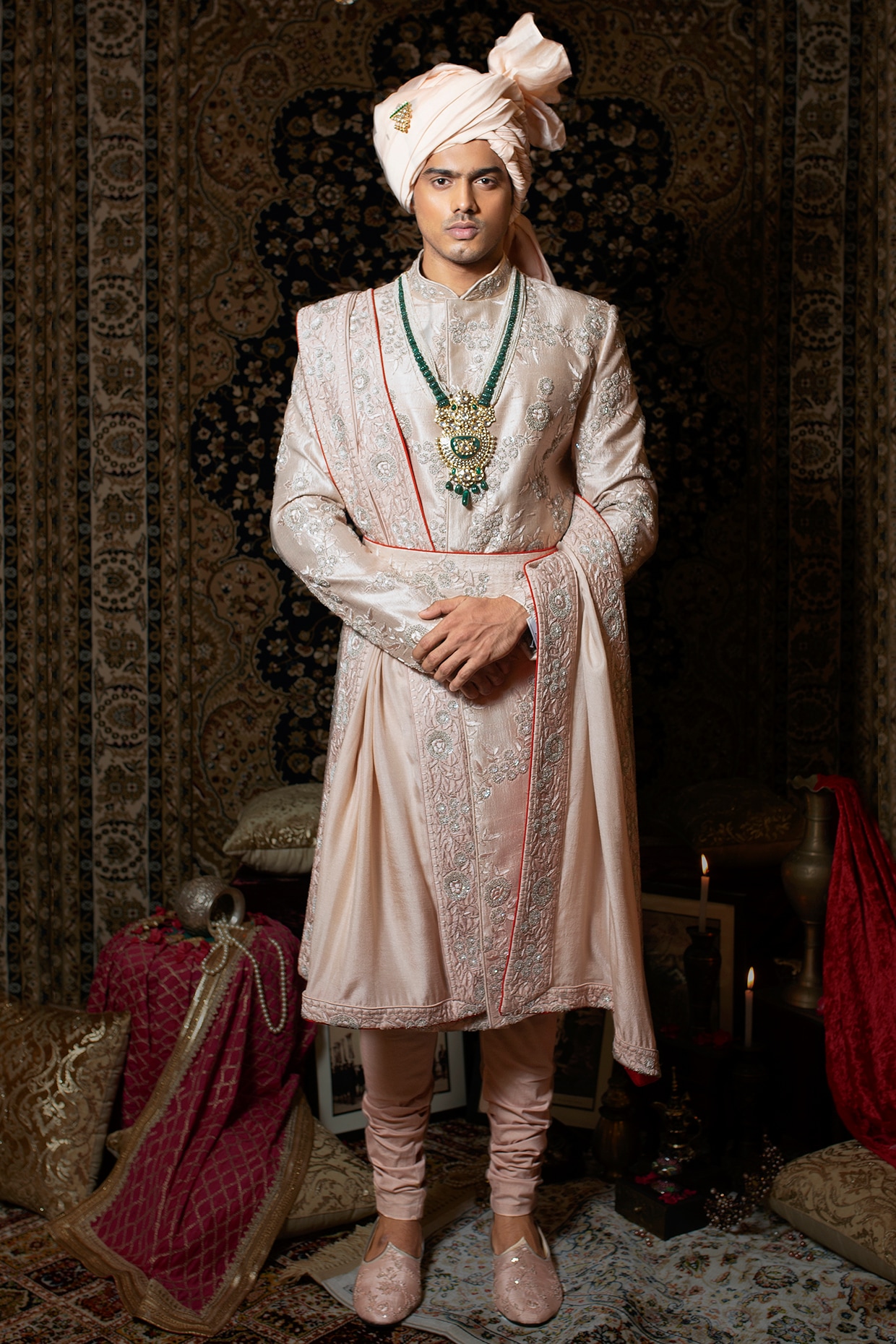 Black Sherwani - Black Sherwani for Groom Wedding Pakistan