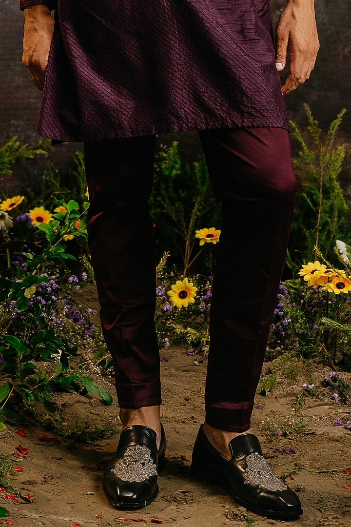 Jamuni Silk Pintuck Kurta Set by YAJY By Aditya Jain at Pernia's Pop Up Shop