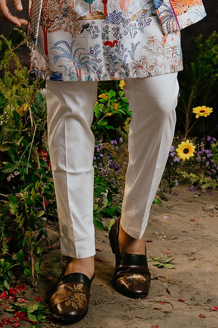 Multi-Colored Rayon Forest Printed Indo-Western Set by YAJY By Aditya Jain at Pernia's Pop Up Shop