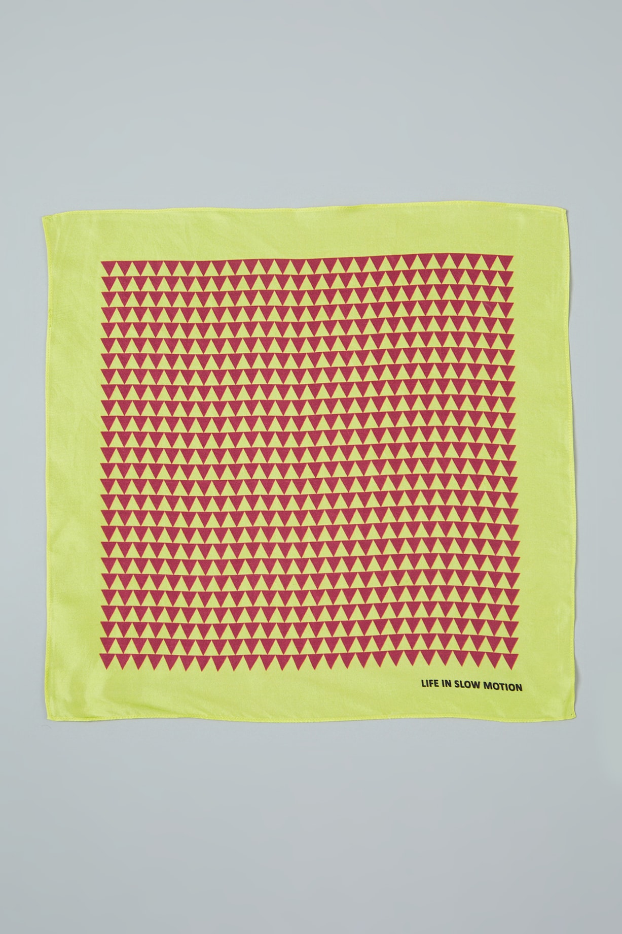 Yellow Silk Printed Pocket Square  by Yashodhara Men